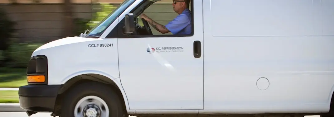 KIC Refrigeration service vehicle serving Carmel area